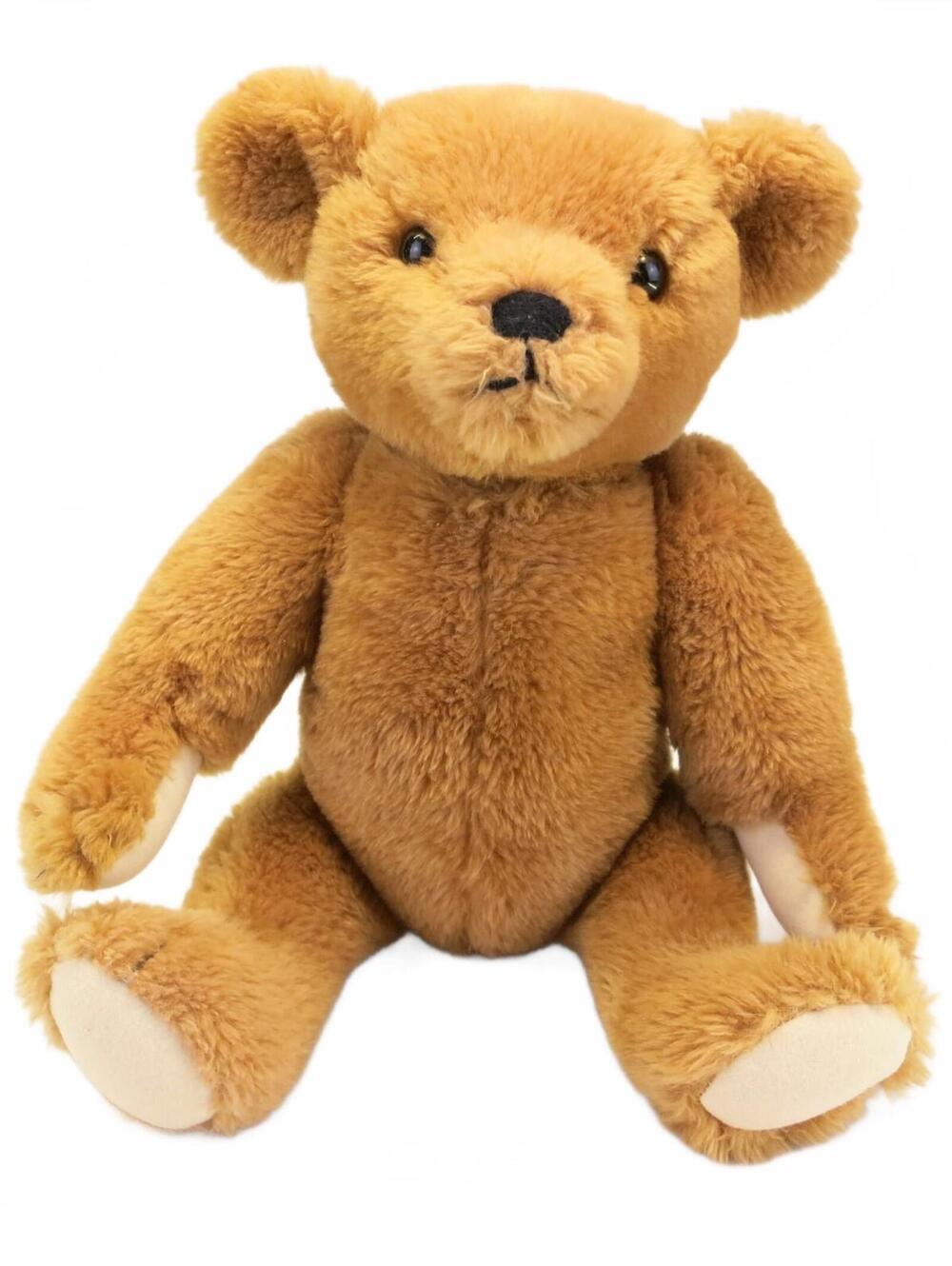 Vintage 1987 Smithsonian Fully Jointed Teddy Bear: 14" Stuffed Plush